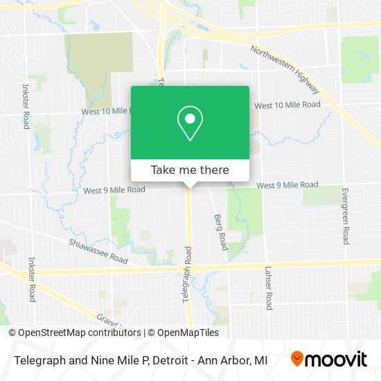 Telegraph and Nine Mile P map