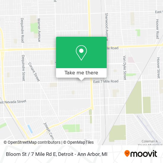 Mapa de Bloom St / 7 Mile Rd E