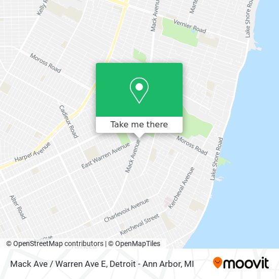 Mapa de Mack Ave / Warren Ave E