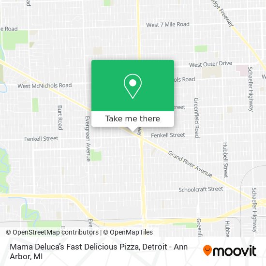 Mapa de Mama Deluca’s Fast Delicious Pizza