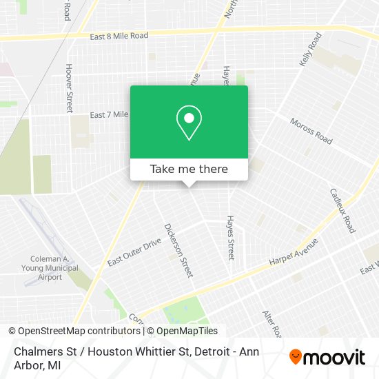 Mapa de Chalmers St / Houston Whittier St