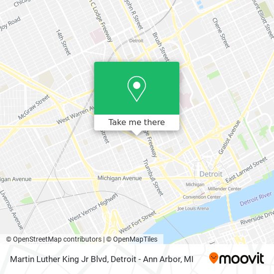 Martin Luther King Jr Blvd map