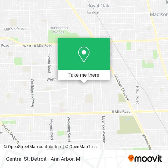 Mapa de Central St