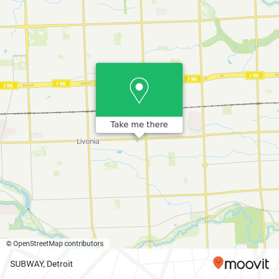 SUBWAY, 29555 Plymouth Rd Livonia, MI 48150 map