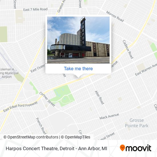 Harpos Concert Theatre map