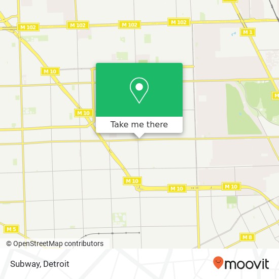 Subway, 8930 W McNichols Rd Detroit, MI 48221 map