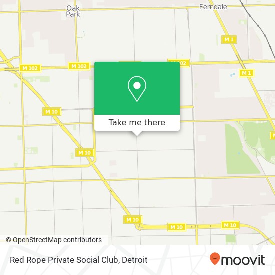 Mapa de Red Rope Private Social Club
