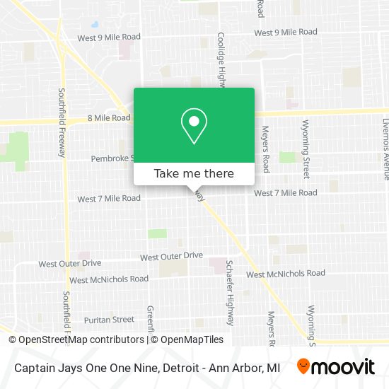 Captain Jays One One Nine map