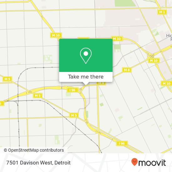 7501 Davison West map