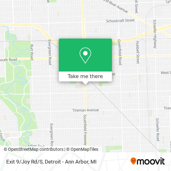 Mapa de Exit 9/Joy Rd/S