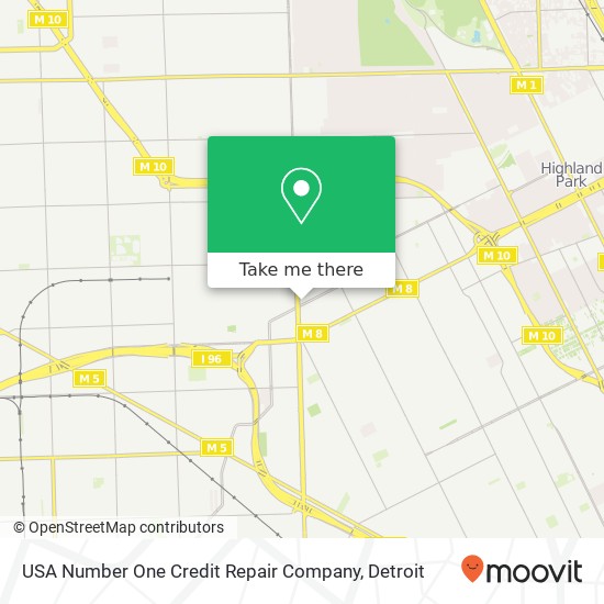 Mapa de USA Number One Credit Repair Company