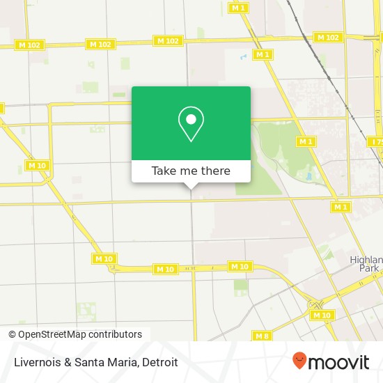 Livernois & Santa Maria map