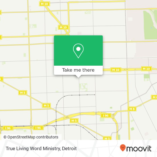 True Living Word Ministry map