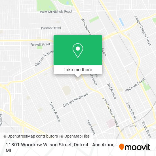 Mapa de 11801 Woodrow Wilson Street