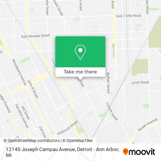 12140 Joseph Campau Avenue map