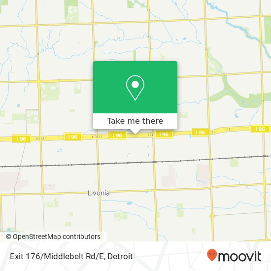 Mapa de Exit 176/Middlebelt Rd/E