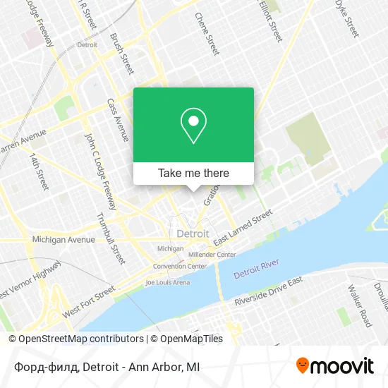 Форд-филд map