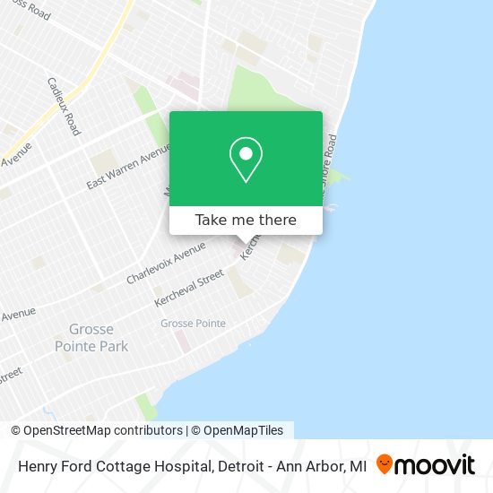 Henry Ford Cottage Hospital map