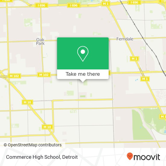 Commerce High School map