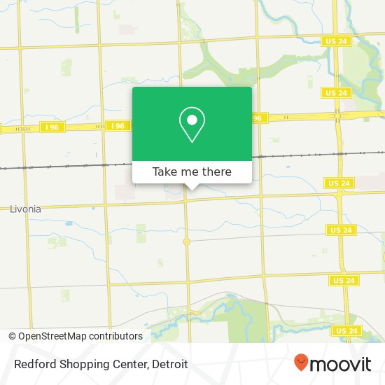 Redford Shopping Center map