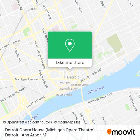 Detroit Opera House (Michigan Opera Theatre) map