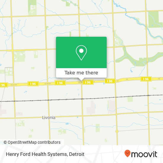 Henry Ford Health Systems map