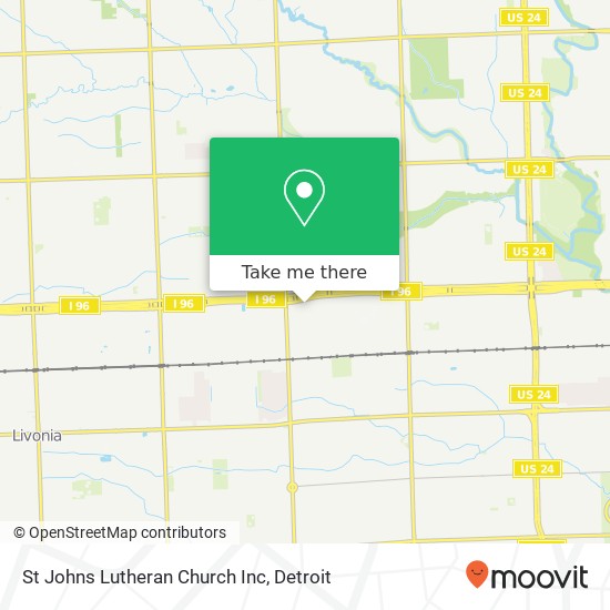 Mapa de St Johns Lutheran Church Inc