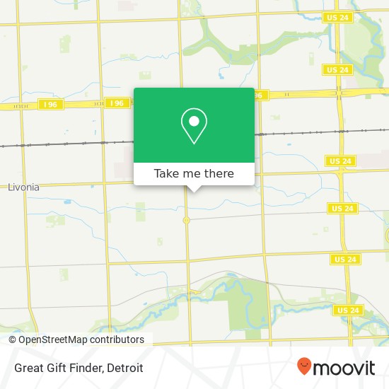 Great Gift Finder map