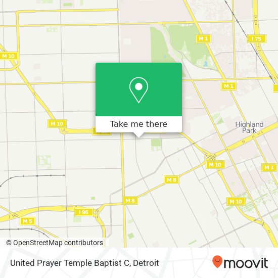 United Prayer Temple Baptist C map