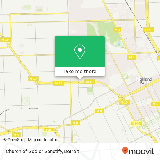 Church of God or Sanctify map