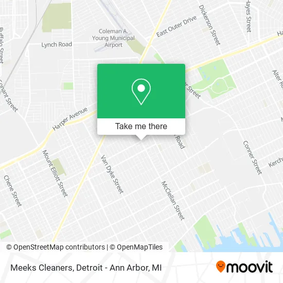 Meeks Cleaners map