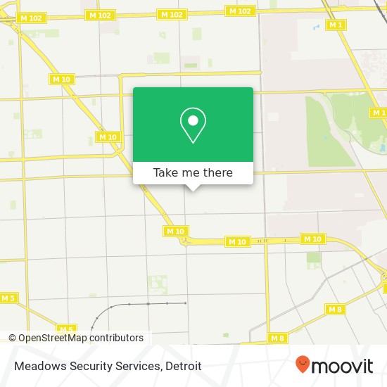 Meadows Security Services map