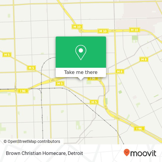 Brown Christian Homecare map