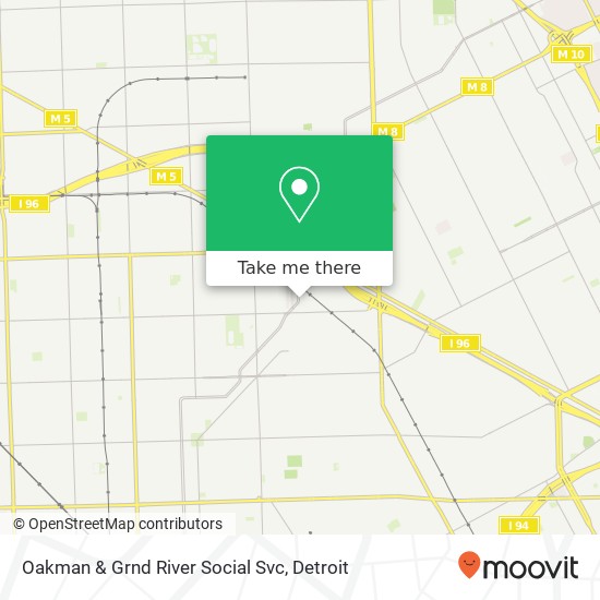 Mapa de Oakman & Grnd River Social Svc