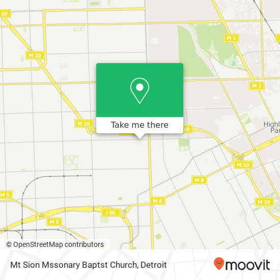 Mt Sion Mssonary Baptst Church map