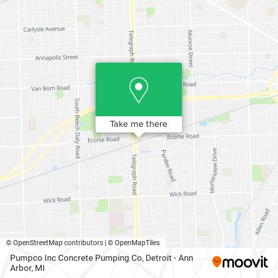 Pumpco Inc Concrete Pumping Co map
