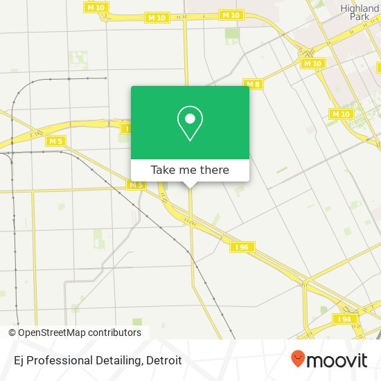 Ej Professional Detailing map