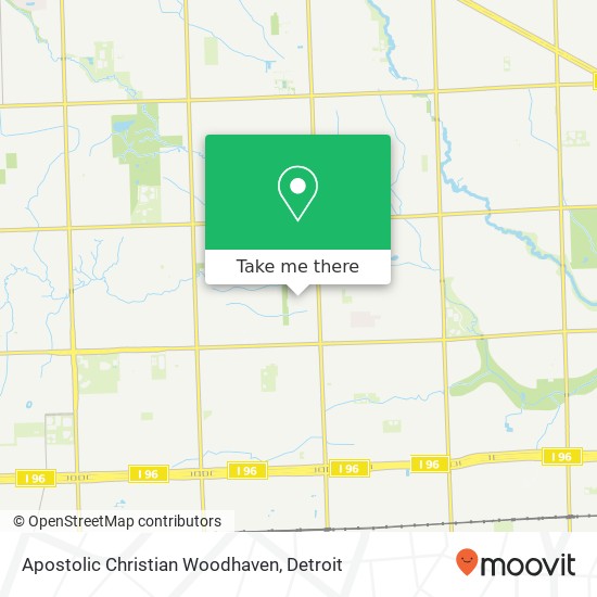 Apostolic Christian Woodhaven map