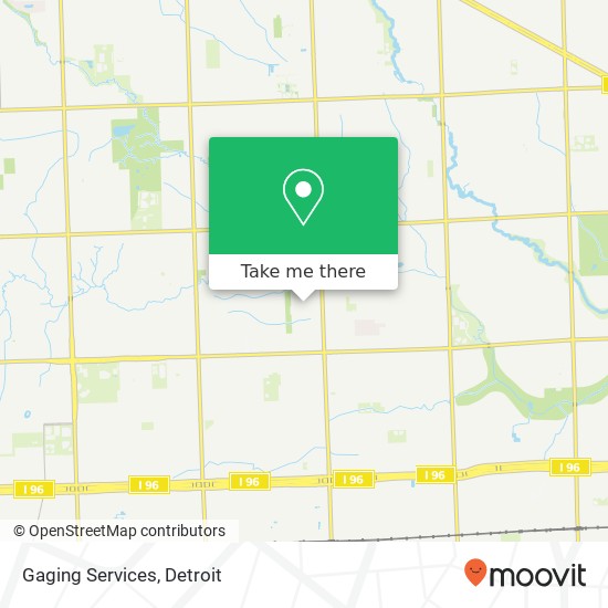 Gaging Services map