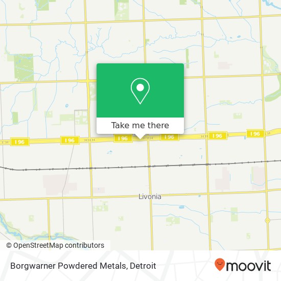 Mapa de Borgwarner Powdered Metals