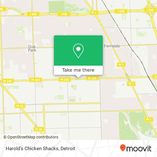 Mapa de Harold's Chicken Shacks