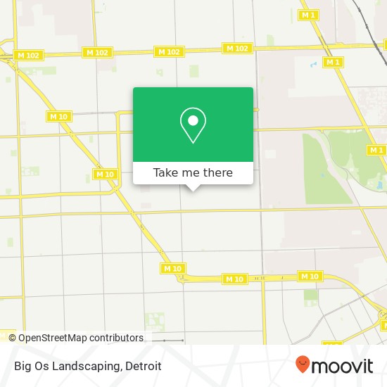 Big Os Landscaping map