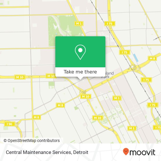 Central Maintenance Services map