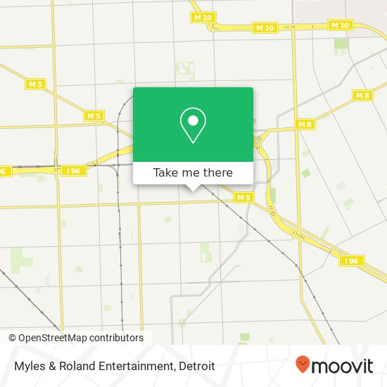 Myles & Roland Entertainment map