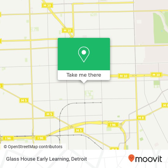 Mapa de Glass House Early Learning