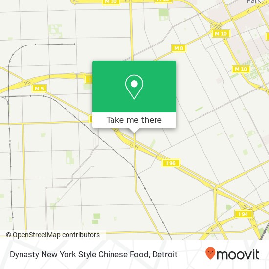 Mapa de Dynasty New York Style Chinese Food