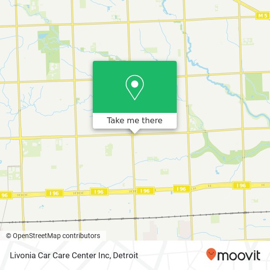Livonia Car Care Center Inc map