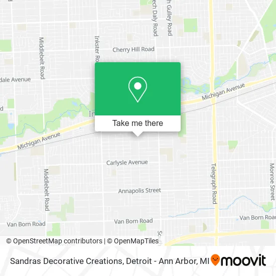 Sandras Decorative Creations map