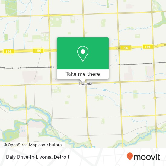 Mapa de Daly Drive-In-Livonia