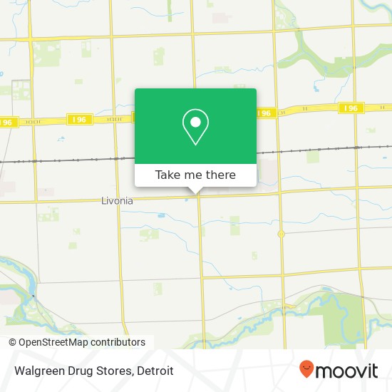 Mapa de Walgreen Drug Stores